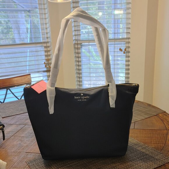 kate spade Handbags - Kate Spade Watson Lane Nylon Tote Bag - Navy